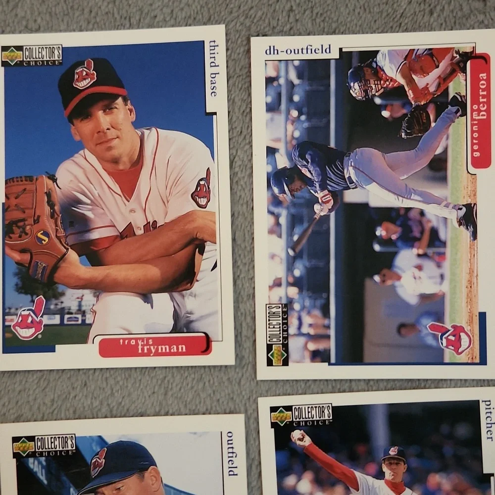 Vintage Upper Deck 1998 Collector's Choice Cleveland Indians Baseball Cards